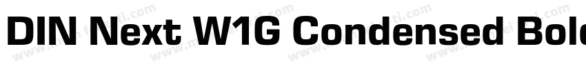 DIN Next W1G Condensed Bold字体转换